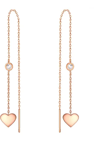 Eastside Ohrhänger Herz Edelstahl Preciosa in Roségold Ohrringe 1 ct Damen (29.99 € / 1 ct)