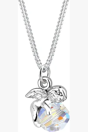 Elli Engel Kugel Flügel Kristall 925 Sterling Silber Ketten 1 ct Damen (39.99 € / 1 ct)