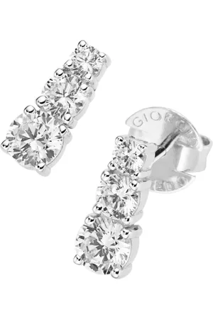 Giorgio Martello Ohrstecker Mit Zirkonia, Silber 925 Ohrringe 1 ct Damen (58.99 € / 1 ct)