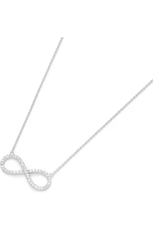 Giorgio Martello Collier Infinity (Unendlichkeit) mit Zirkonia Steinen, 925 Ketten 1 ct Damen (78.99 € / 1 ct)