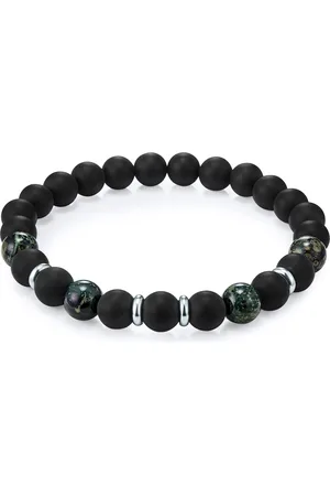 True Rebels Armband Edelstahl Achat in Silber Armbänder & Armreife 1 ct Herren (24.99 € / 1 ct)