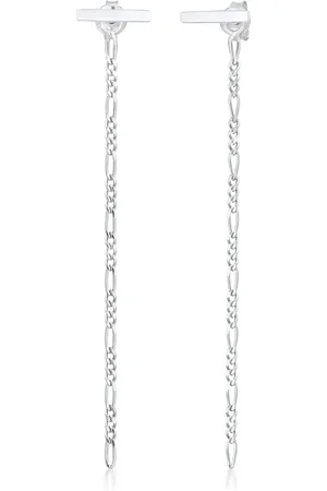 Elli Ohrhänger Figarokette Basic Geo Trend 925 Silber Ohrringe 1 ct Damen (59.99 € / 1 ct)