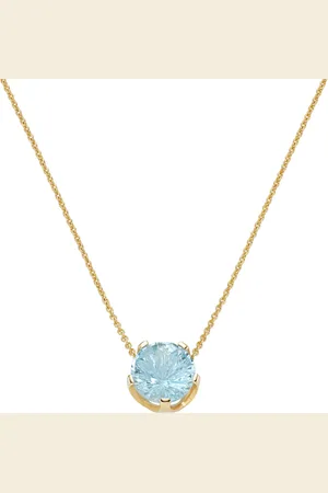 Luigi Merano Kette mit rundem Edelstein Anhänger, Gold 375 Ketten 1 ct Damen (543.14 € / 1 ct)