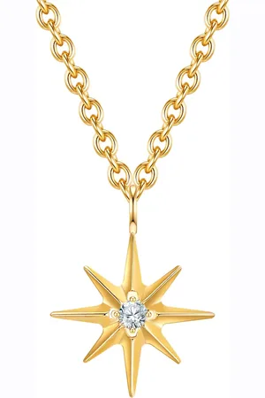 Eastside Halskette Edelstahl Zirkonia in Silber Ketten 1 ct Damen (34.99 € / 1 ct)