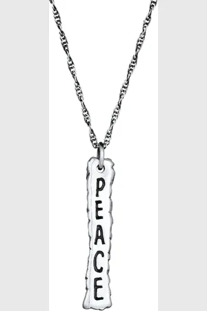 Kuzzoi Peace Friedenszeichen Figarokette 925 Silber Ketten 1 ct Herren (42.49 € / 1 ct)