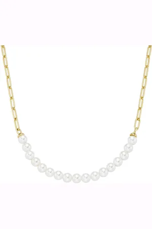 Giorgio Martello Collier mit Muschelkern-Perlen, Silber 925 Ketten 1 ct Damen (148.99 € / 1 ct)