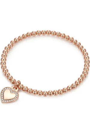 Lulu & Jane Armband Herz Messing Zirkonia in Roségold Armbänder & Armreife 1 ct Damen (39.99 € / 1 ct)