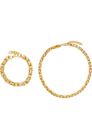 Heideman Set Levin goldfarben Herrenschmuck 1 ct Herren (92.89 € / 1 ct)