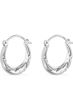 FAVS Creolen 925er Silber Ohrringe 1 ct Damen (28.09 € / 1 ct)