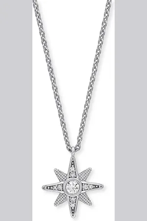 Engelsrufer Kette 925er Silber, Farbstein Ketten 1 ct Damen (45.89 € / 1 ct)