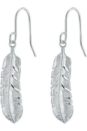 Eastside Ohrhänger Feder Edelstahl in Silber Ohrringe 1 ct Damen (28.99 € / 1 ct)