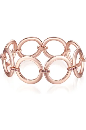 Lulu & Jane Armband Metall-Legierung verziert mit Kristallen von Swarovski® in Roségold Armbänder & Armreife 1 ct Damen (49.99 € / 1 ct)