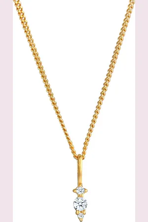 Elli DIAMONDS Diamant (0.05 ct.) Brilliant Klassik 585 Gelbgold Ketten 1 ct Damen (349.99 € / 1 ct)