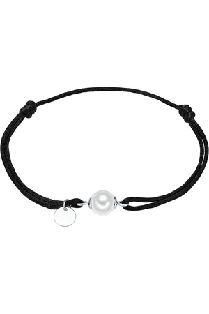 Lulu & Jane Perlen-Armband Messing Muschelkernperle in Silber Armbänder & Armreife 1 ct Damen (29.99 € / 1 ct)