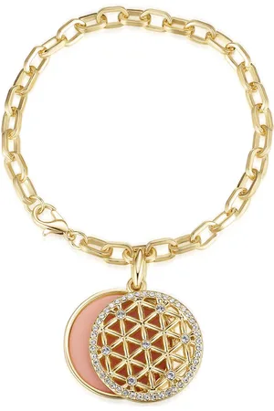 Lulu & Jane Armband Resin Metall-Legierung Glas in Gelbgold Armbänder & Armreife 1 ct Damen (24.99 € / 1 ct)