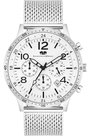 Rhodenwald & Söhne Chronograph Flight Captain in Silber Edelstahl in Silber Herrenuhren 1 ct Herren (253.29 € / 1 ct)