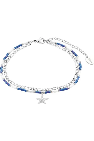QS by s.Oliver Fußkette Edelstahl Fußketten 1 ct Damen (38.24 € / 1 ct)