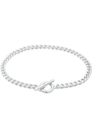 Elli Basic Panzerkette Kreis Stab Trend 925 Silber Armbänder & Armreife 1 ct Damen (59.99 € / 1 ct)
