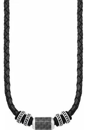QS by s.Oliver Kette Edelstahl, Carbon Herrenschmuck 1 ct Herren (59.49 € / 1 ct)