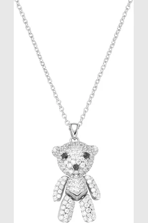 Giorgio Martello Kette Anhänger Bär mit Zirkonia, 925 Ketten 1 ct Damen (128.99 € / 1 ct)
