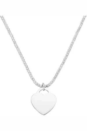 Giorgio Martello Kette Kugelkette diamantiert mit Anhänger Herz, 925 Ketten 1 ct Damen (168.99 € / 1 ct)