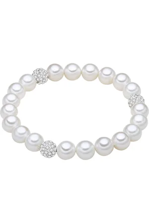 Lulu & Jane Perlen-Armband Zirkonia Muschelkernperle in Armbänder & Armreife 1 ct Damen (43.99 € / 1 ct)