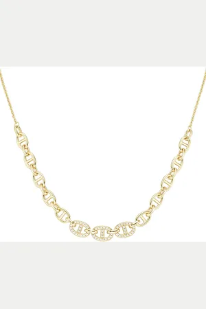 Giorgio Martello Collier Mittelteil Gliederkette, mit Zirkonia, Silber 925 Ketten 1 ct Damen (228.99 € / 1 ct)