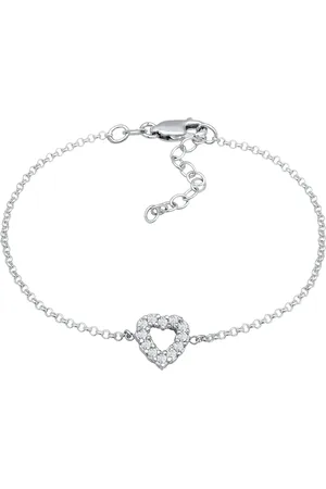 Elli DIAMONDS Herz Lab Grown Diamanten (0.18 ct) 925 Silber Armbänder & Armreife 1 ct Damen (249.99 € / 1 ct)
