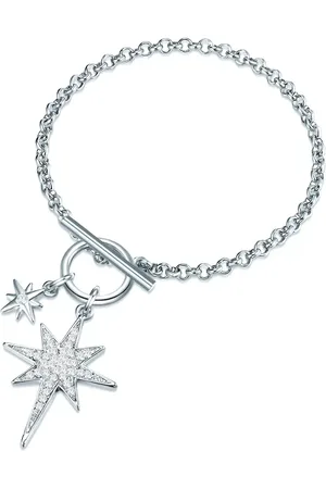 Lulu & Jane Armband Stern Metall-Legierung Glas in Silber Armbänder & Armreife 1 ct Damen (17.99 € / 1 ct)