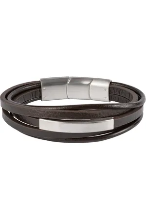 Jacques Lemans Armband Leder, Edelstahl Armbänder & Armreife 1 ct Herren (63.89 € / 1 ct)