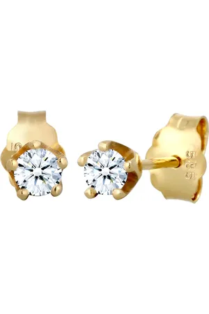Elli DIAMONDS Klassisch Elegant Diamant (0.22 ct.) 585 Gelbgold Ohrringe 1 ct Damen (439.99 € / 1 ct)