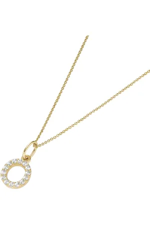 Luigi Merano Kette Anhänger Buchstabe O mit Zirkonia, 375 Ketten 1 ct Damen (238.99 € / 1 ct)