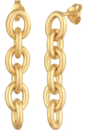 Elli Glieder Ketten Ohrhänger 925 Silber rhodiniert Creolen 1 ct Damen (59.99 € / 1 ct)