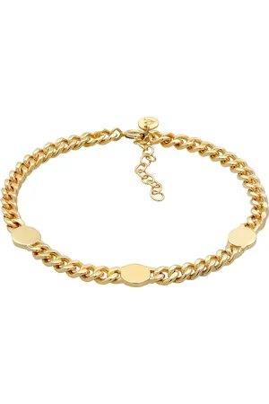 Elli Panzerkette Chunky Chain Plättchen Disc 925 Silber Armbänder & Armreife 1 ct Damen (89.99 € / 1 ct)