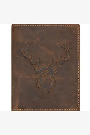 Greenburry Vintage Geldbörse Hirsch Leder 9,5 cm Portemonnaies 1 ct Herren (39.99 € / 1 ct)