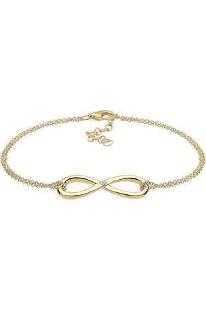 Elli DIAMONDS Infinity Ewig Diamant (0.03 ct.) 925 Silber Armbänder & Armreife 1 ct Damen (119.99 € / 1 ct)