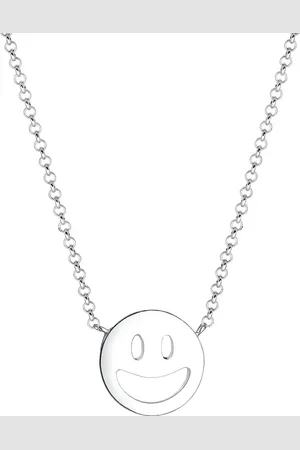 Elli Mit Happy Smiling Face 925 Silber Ketten 1 ct Damen (39.99 € / 1 ct)