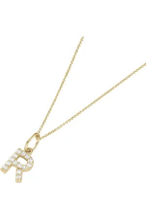 Luigi Merano Kette Anhänger Buchstabe R mit Zirkonia, 375 Ketten 1 ct Damen (238.99 € / 1 ct)