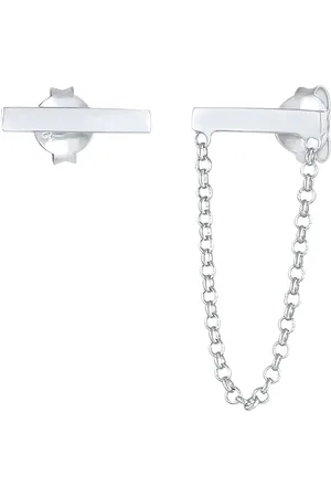 Elli Stecker Stab Geo Kette Trend 925 Silber Ohrringe 1 ct Damen (33.99 € / 1 ct)