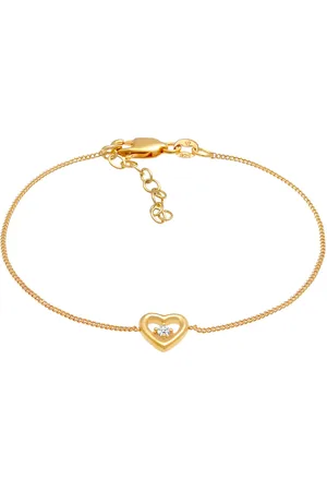 Elli DIAMONDS Herz Liebe Romantik Diamant (0.03 ct) 925 Silber Armbänder & Armreife 1 ct Damen (99.99 € / 1 ct)