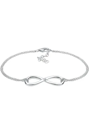 Elli DIAMONDS Infinity Ewig Diamant (0.03 ct.) 925 Silber Armbänder & Armreife 1 ct Damen (109.99 € / 1 ct)
