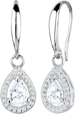 Elli Tropfen Drop Zirkonia 925 Sterling Silber Ohrringe 1 ct Damen (79.99 € / 1 ct)