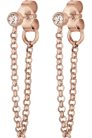 Elli Kette Trend Geo Kristalle 925 Silber Ohrringe 1 ct Damen (49.99 € / 1 ct)