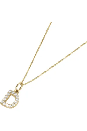 Luigi Merano Kette Anhänger Buchstabe D mit Zirkonia, 375 Ketten 1 ct Damen (238.99 € / 1 ct)