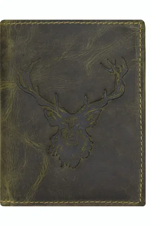 Greenburry Vintage Geldbörse Hirsch Leder 9,5 cm Portemonnaies 1 ct Herren (39.99 € / 1 ct)