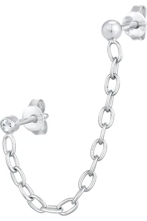 Elli Kette Piercing Kristall 925 Silber Ohrringe 1 ct Damen (34.99 € / 1 ct)
