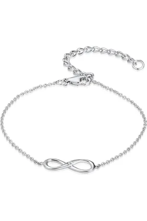 Lulu & Jane Diamant-Armband Infinity Sterling Silber Diamant in Roségold Armbänder & Armreife 1 ct Damen (49.99 € / 1 ct)