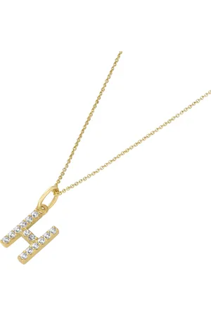 Luigi Merano Kette Anhänger Buchstabe H mit Zirkonia, 375 Ketten 1 ct Damen (238.99 € / 1 ct)