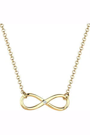 Elli DIAMONDS Infinity Pure Diamant (0.03 ct.) 925 Silber Ketten 1 ct Damen (119.99 € / 1 ct)