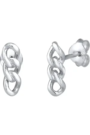 Elli Hänger Panzerkette Trend Blogger Cool 925 Silber Ohrringe 1 ct Damen (27.99 € / 1 ct)